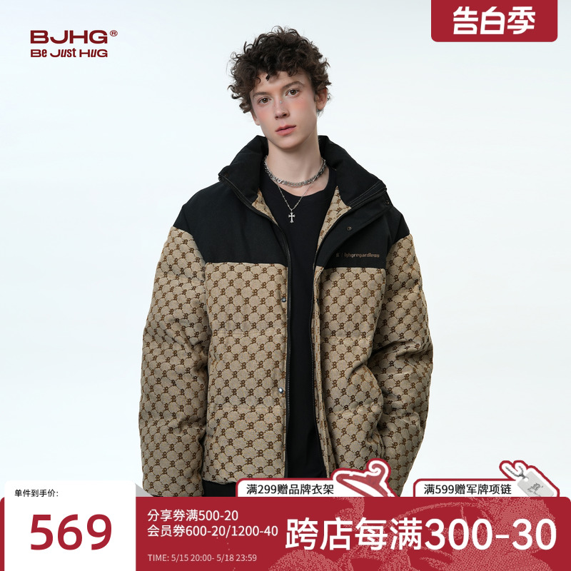 BJHG不计后果冬老钱风羽绒服男潮