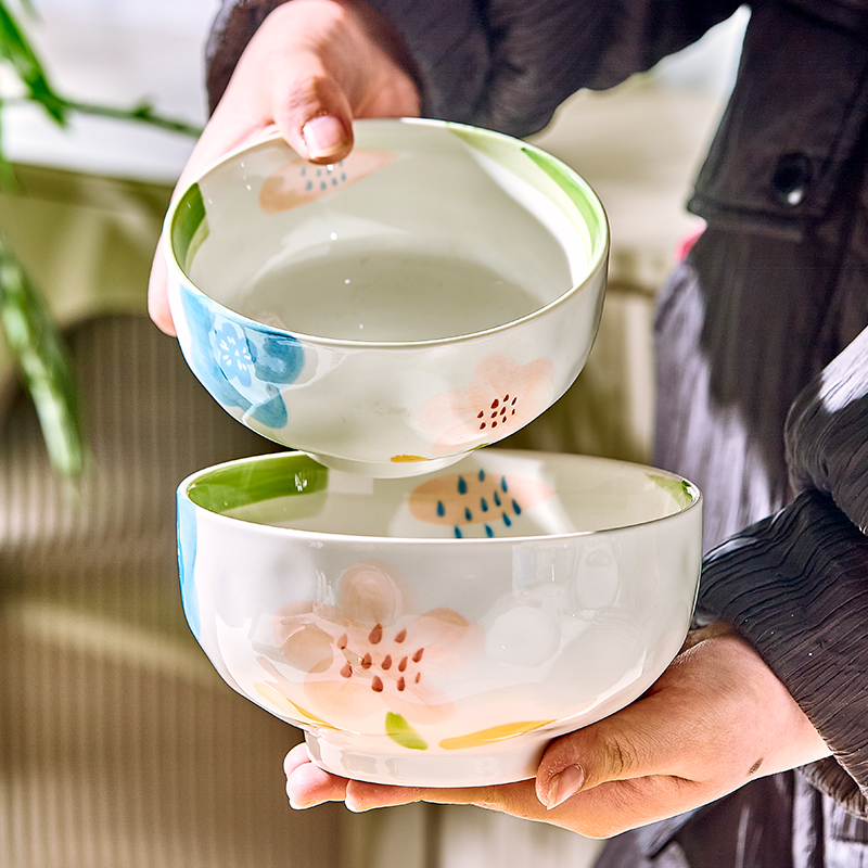 日式陶瓷饭碗个人专用汤碗大号家用2024新款汤面碗大碗高颜值餐具
