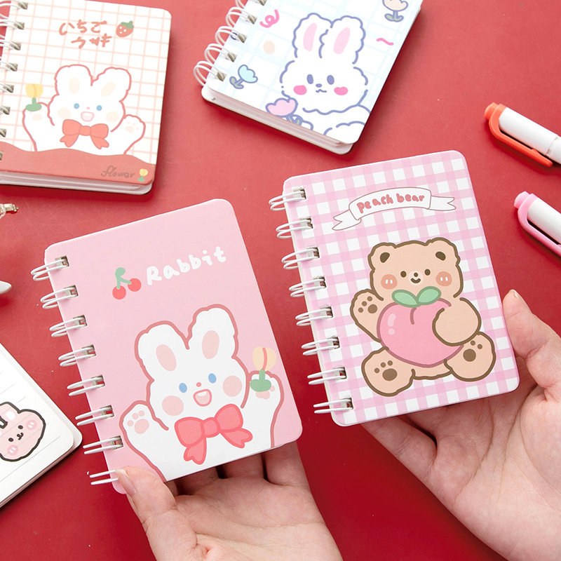 迷你小巧线圈本可爱卡通少女心便携小本子笔记本子随身携带小号记事本
