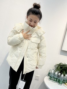 轻薄羽绒服女款2022年新款冬季韩版宽松加厚小个子面包服棉袄外套