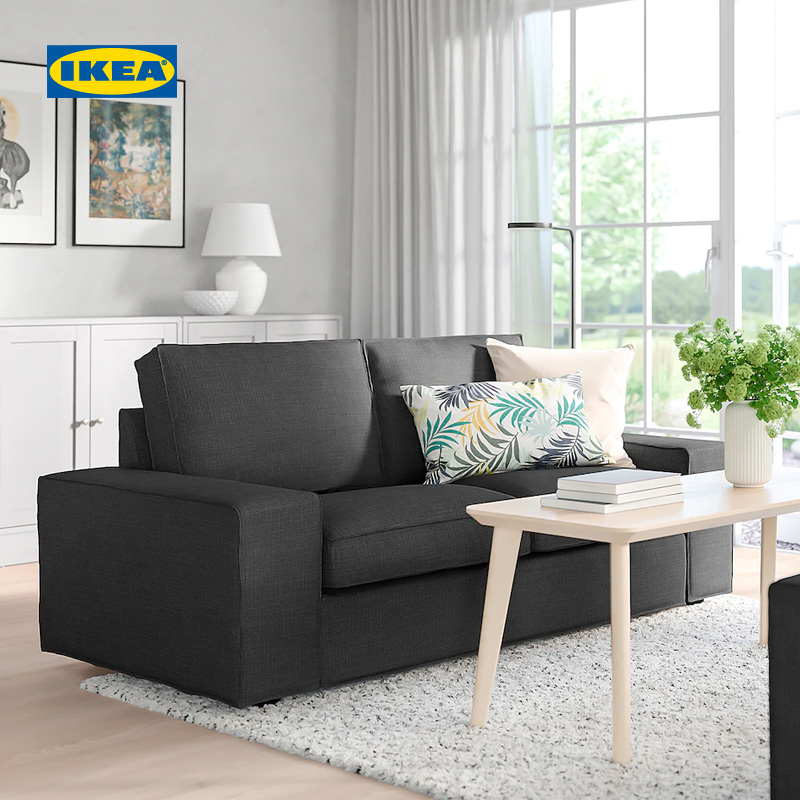 宜家国内代购家居奇维三人沙发套双人布艺简约轻奢沙发套客厅已售1