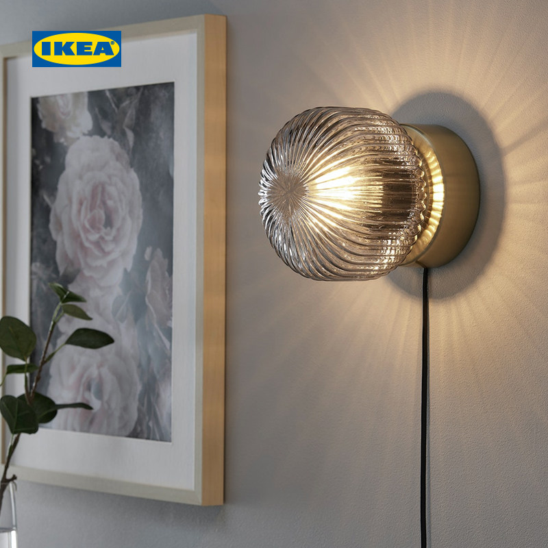 ikea宜家solklint索尔克林透明壁灯