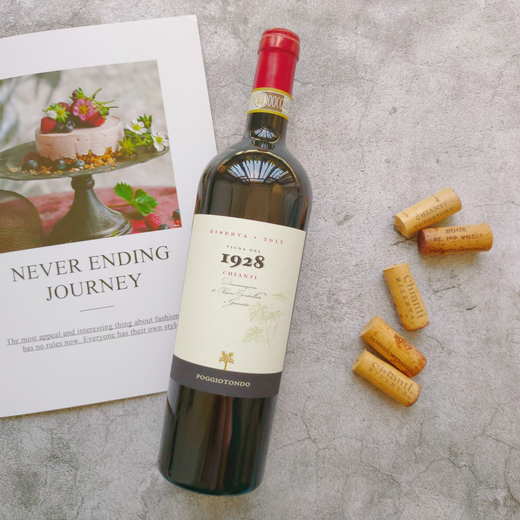 老藤精品chianti!意大利sangiovese吉安蒂riserva1928干红葡萄酒