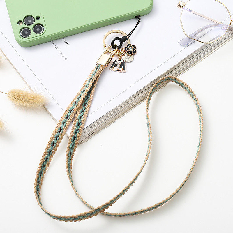 夏天手机挂绳手机链吊坠吊工作牌学生证女款潮男通用加宽不勒脖子挂脖
