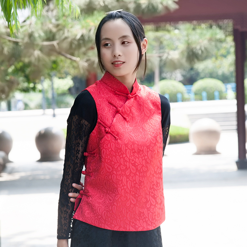 21中式学院风潮时尚立领显瘦纯色修