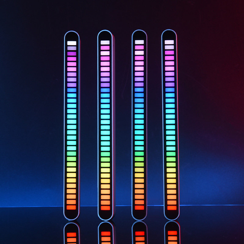 colors声控拾音节奏灯车载氛围灯桌面rgb创意频谱音乐音频