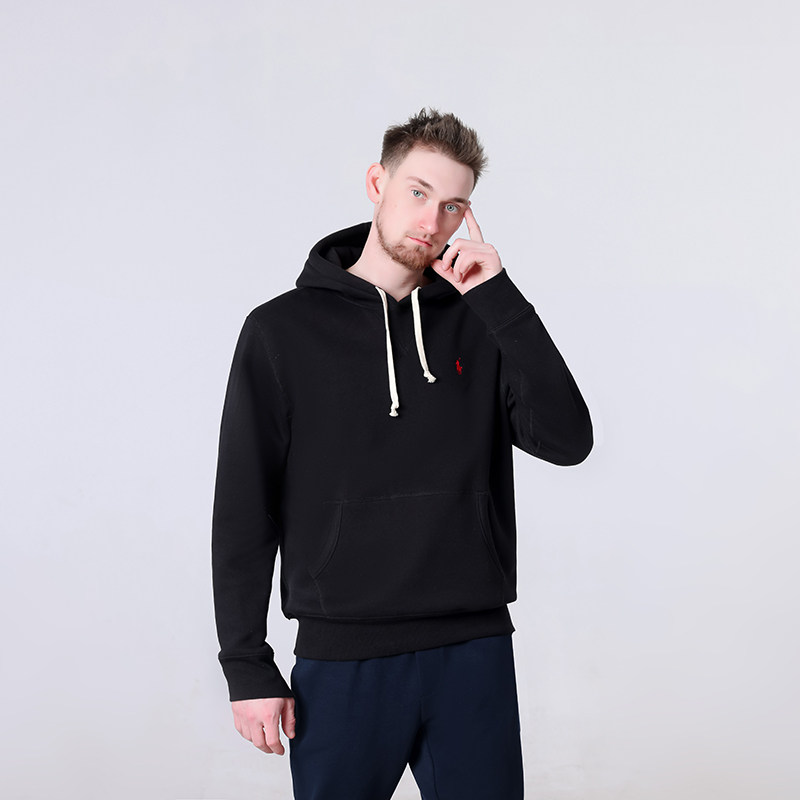 ralph lauren拉夫劳伦连帽加绒卫衣polo小马男保暖加厚卫衣连帽衫