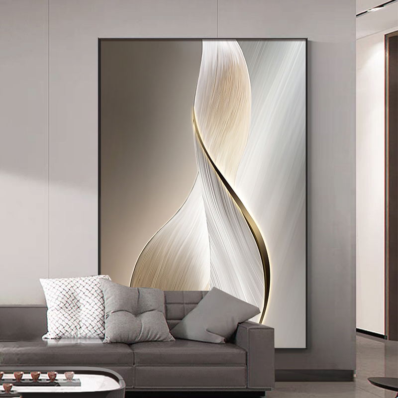 极简抽象玄关装饰画高档大气过道挂画现代简约客厅沙发背景墙壁画