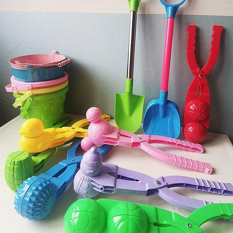 雪打雪仗神器儿童雪球夹子玩雪工具雪球勺夹雪器堆雪人玩具鸭子优惠券