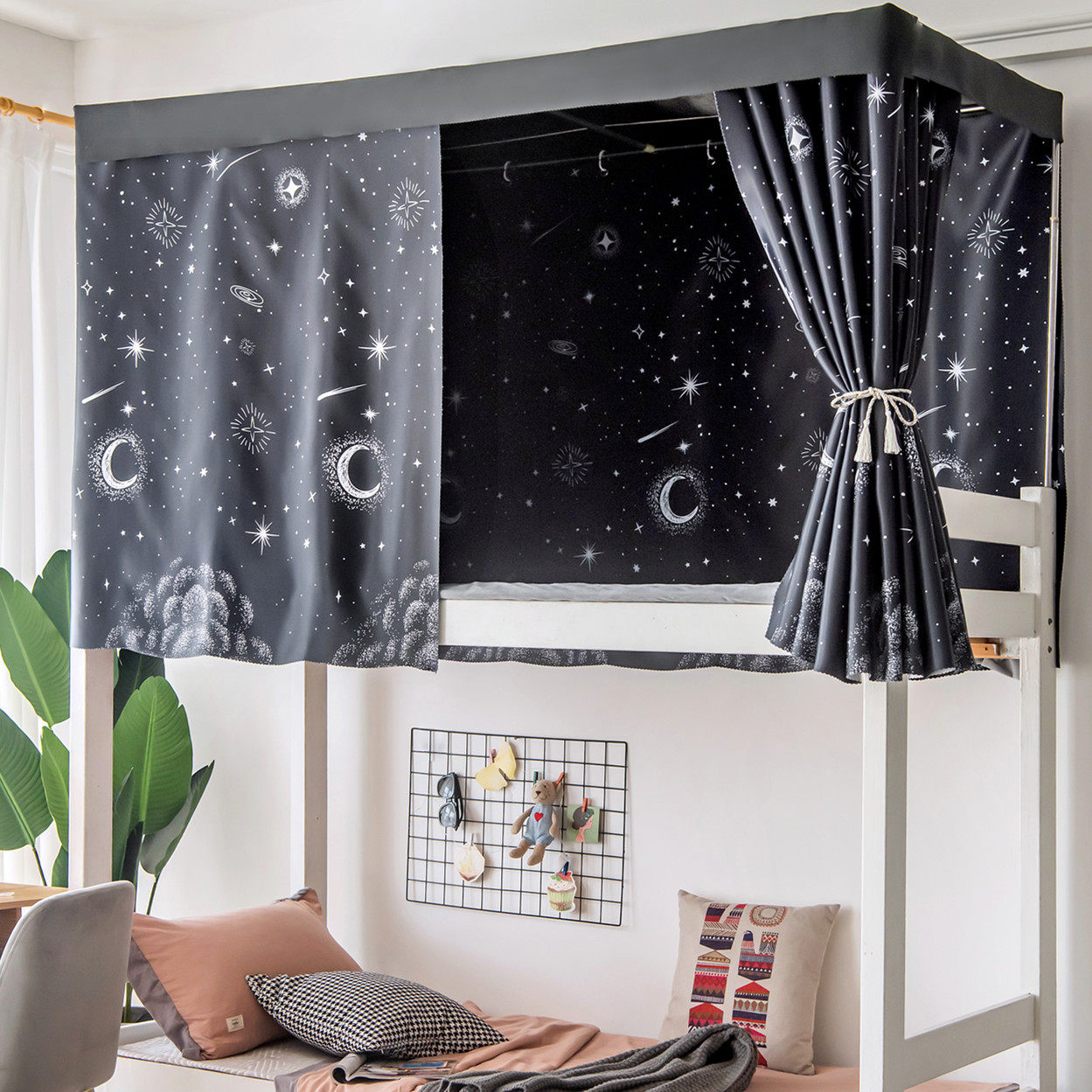 瞌睡虫床帘-大学生宿舍床帘透气加厚强