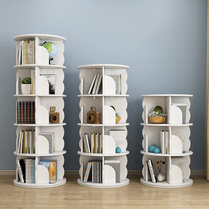 创意旋转书架儿童小书柜简易学生经济型落地组合省空间置物架