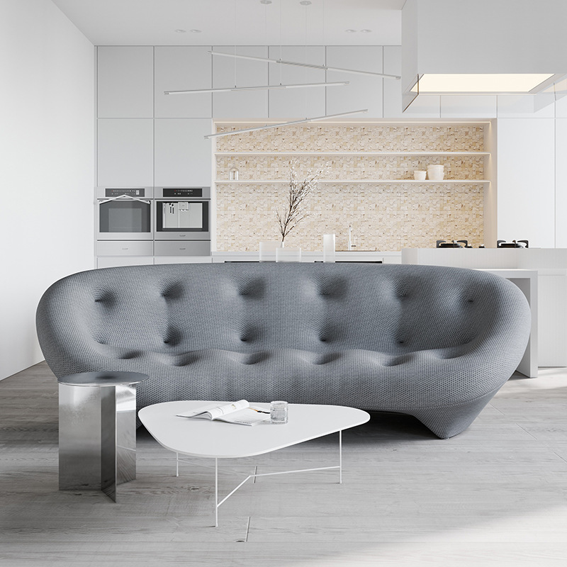 熠匠现代简约风格沙发创意弧形北欧网红异形大厅设计师家具