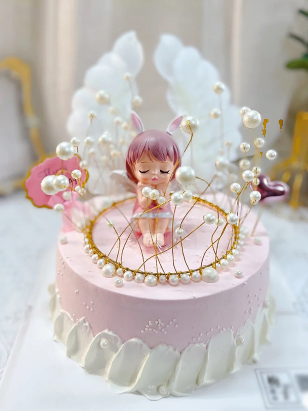创意蛋糕装饰摆件儿童女孩插件生日快乐宝贝城堡网红派对烘培道具