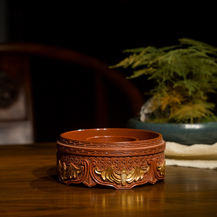 清代瓷胎仿剔红朝珠盒老物件古玩古董瓷器收藏真品文房储物盒摆件