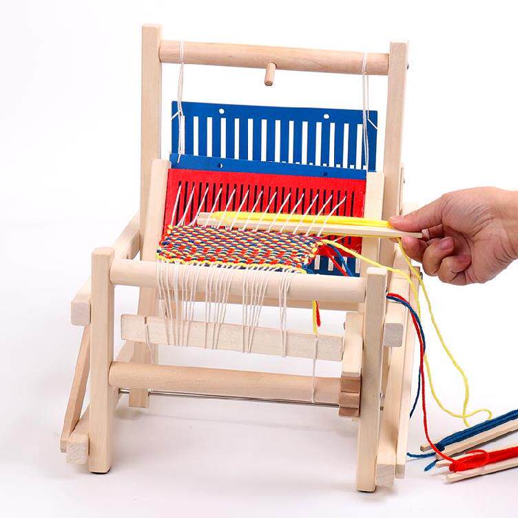 机织孩童儿童织布机手工编织亲子活动机器小型织布机