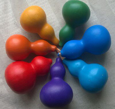 葫芦七色中国结挂件宝宝辟邪惊吓神物儿童玩具葫芦