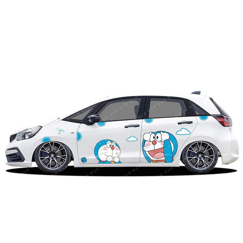 车身本度熊本度gk5life个性本田车贴装饰卡通熊定制汽车装饰贴