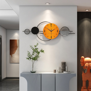 钟表客厅轻奢现代简约时钟挂墙家用餐厅装饰壁画时尚创意挂钟爆款