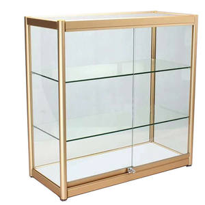 玻璃柜台精品柜乐高模型手办柜防尘透明摆件五金配件玻璃展示柜g