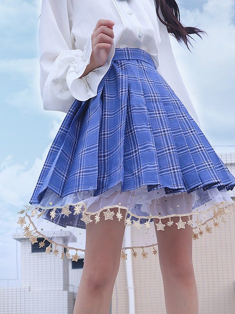 安全裤jk制服女裙撑南瓜裤防走光蕾丝秋冬内衬jk打底裤下摆小星星