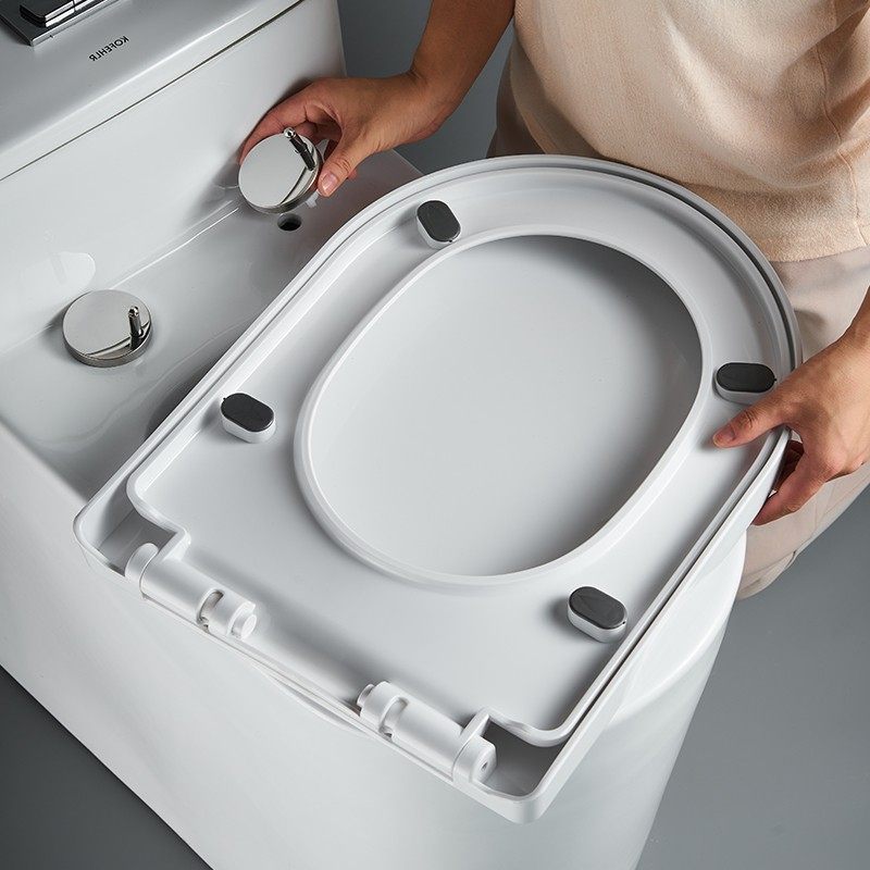马桶盖家用缓降加厚坐便器盖板老式马桶圈u型v型o座便器盖子配件
