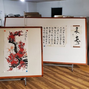 适用大型磁性国画画板毛毡画板工笔画羊毛铁板大画架可调节可移动八尺