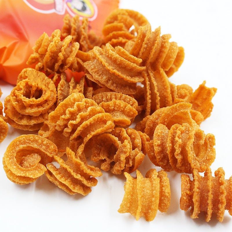 狗牙儿比萨卷锅巴炭烤牛排味8090怀旧零食大礼包休闲膨化香脆——u