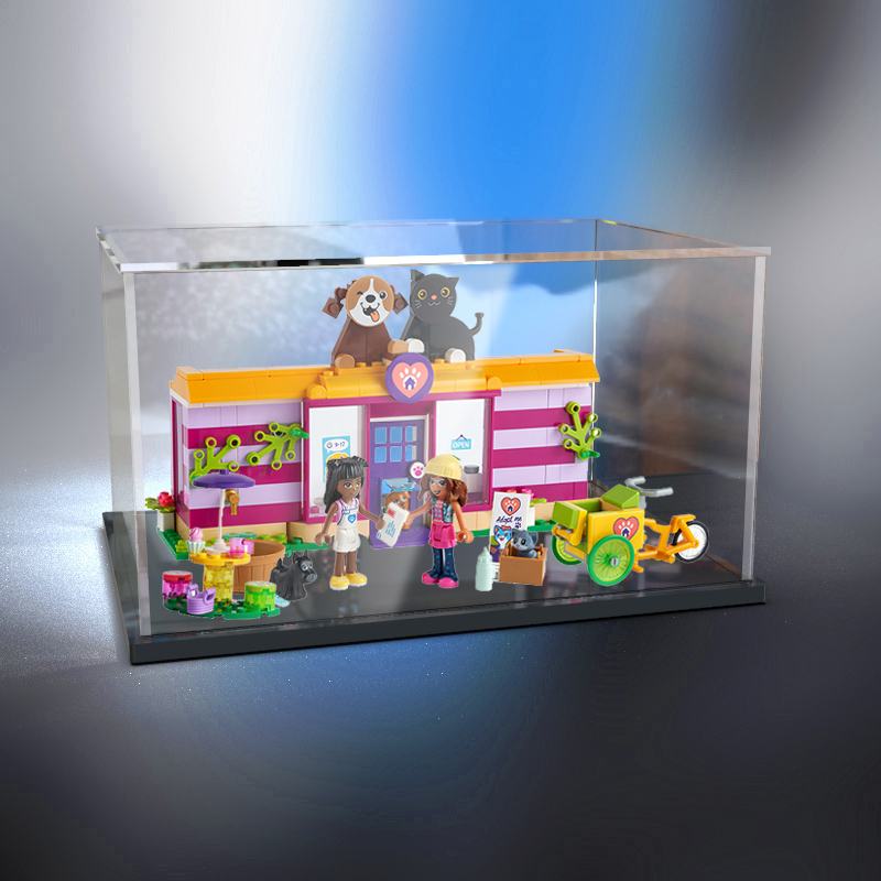 亚克力防尘乐高41699宠物主题咖啡馆拼装展示玩具模型透明展示柜