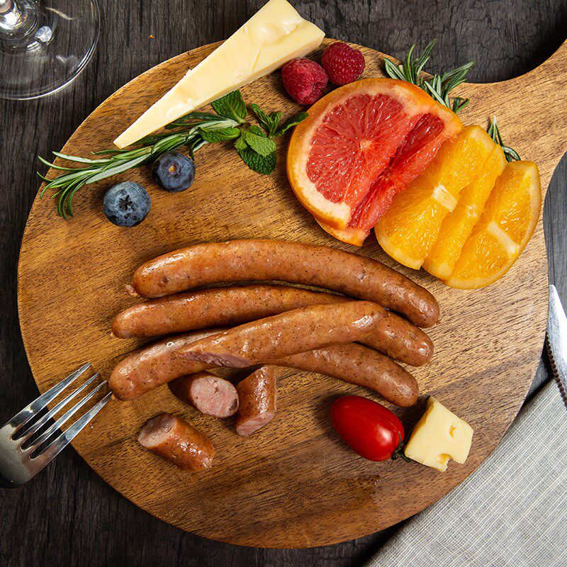 knacker/克娜克 德国风味香肠烟熏德式烤肠纯肉波兰卡巴诺斯肠1kg