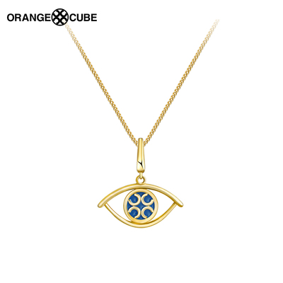 orangecube恶魔之眼项链925银项链女ins小众设计高级感送女友