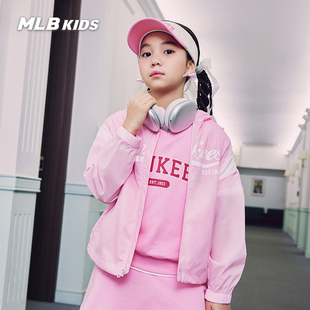 MLB儿童官方男女童休闲时尚运动学院风防晒外套皮肤衣24春夏新款