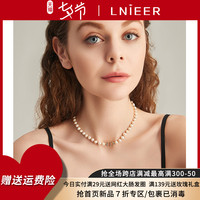 巴洛克珍珠钛钢项链女春夏锁骨链小众设计感ins轻奢2022年新款潮