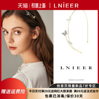 春夏金属蝴蝶发箍女发捆气质简约超仙头箍压发发卡网红2022年新款