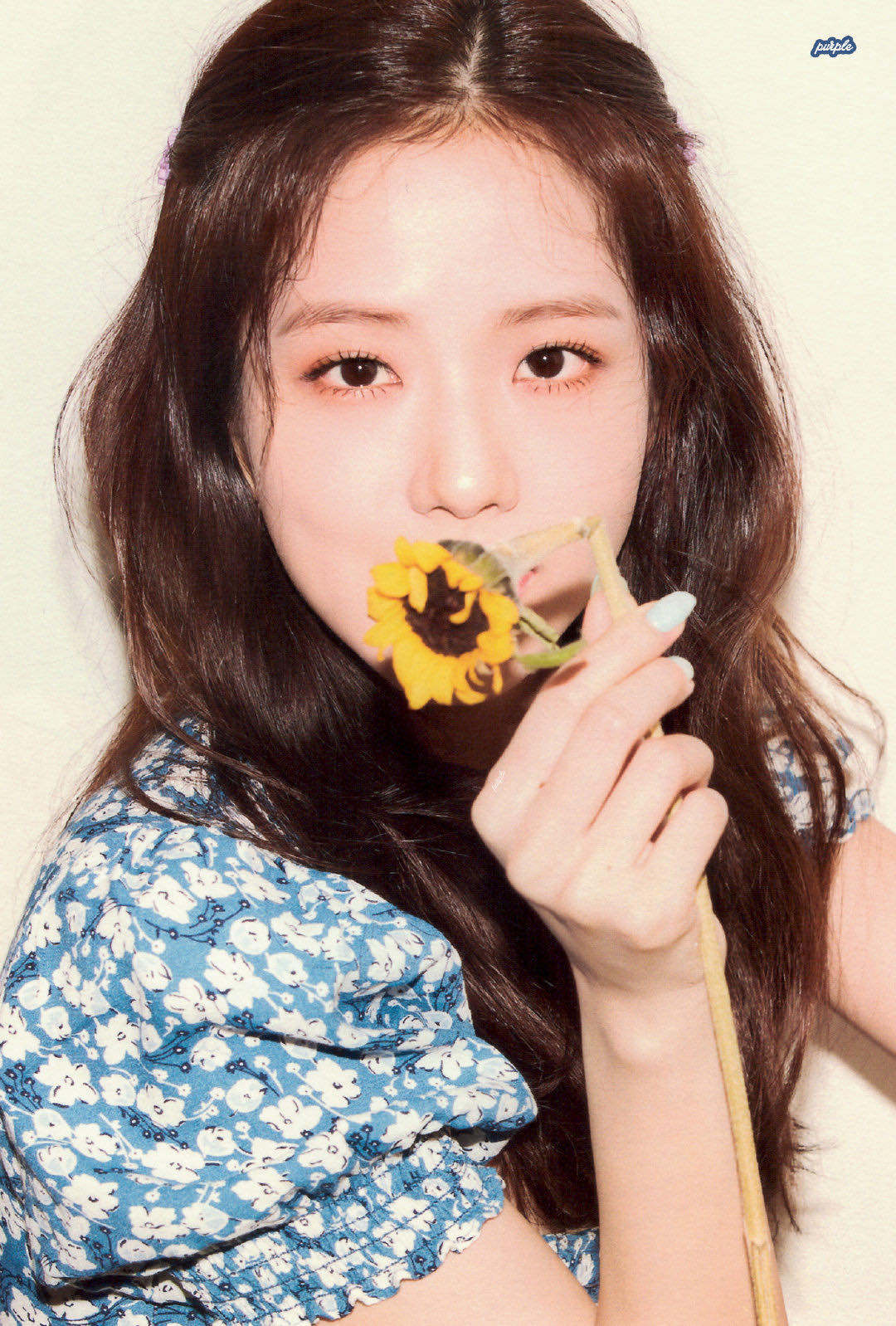 9009blackpink jisoo金智秀同款方领复古碎花连衣裙夏季新款短裙