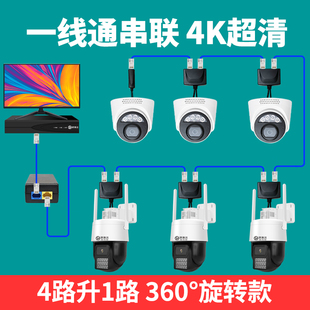 新品监控设备套装全套超市一线通摄像头监控器全套设备配件硬盘录