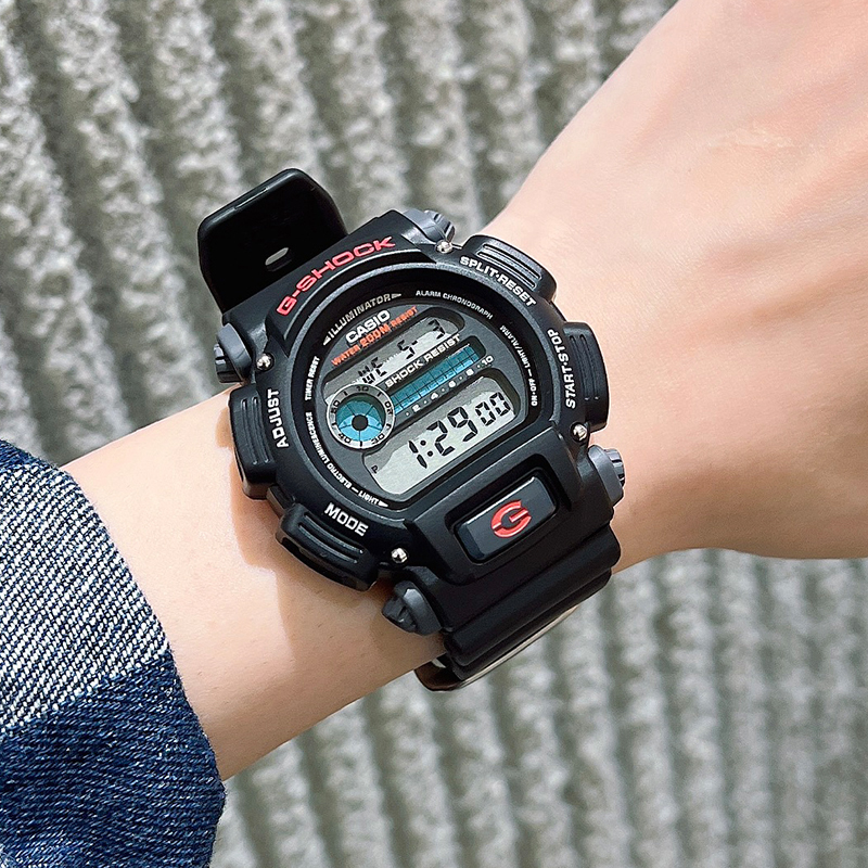 CASIO卡西欧手表G-SHOCK DW-9052-1V防水户外运动手表