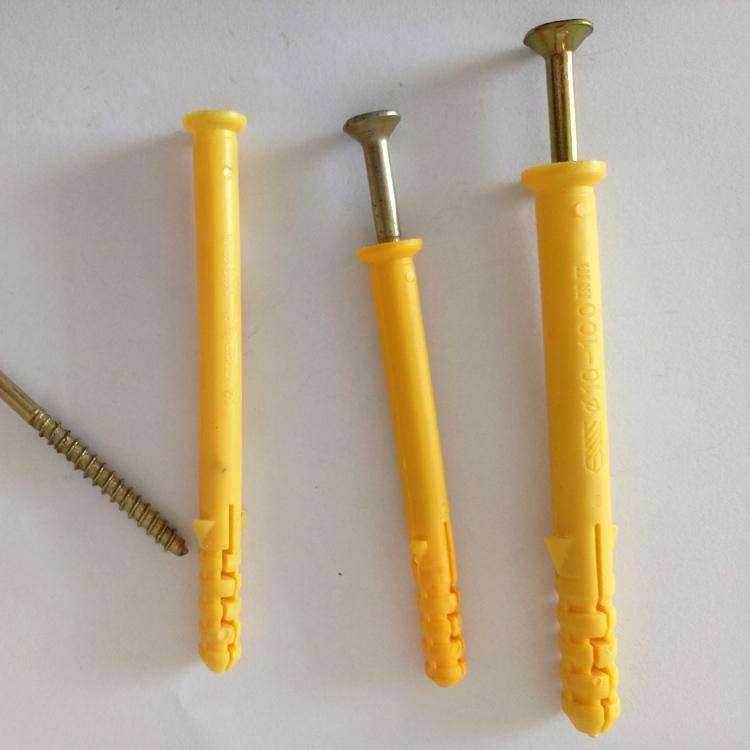 塑料尼龙螺栓螺丝管膨胀胀胀管黄鱼塑料膨胀管