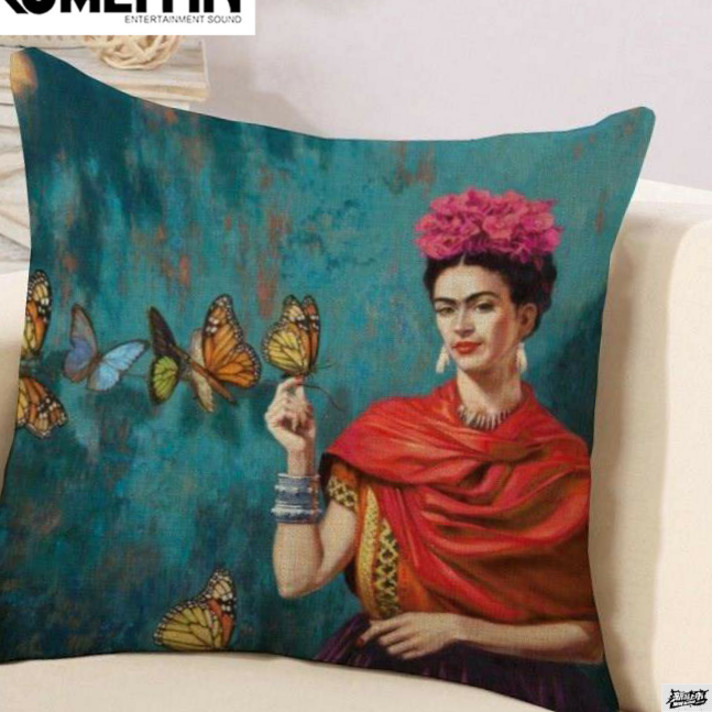 Mexican artist frida kahlo woman from painting head cushion|msdalam kategori rumah Fabrik, bantal/bantal - dari Buy2taobao.com untuk memberikan perkhidmatan ejen Taobao profesional membeli