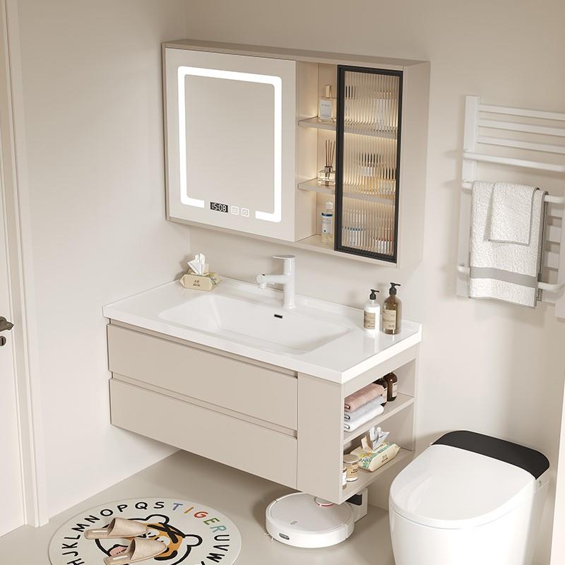 陶瓷一体盆浴室柜洗手池洗脸盆柜卫生