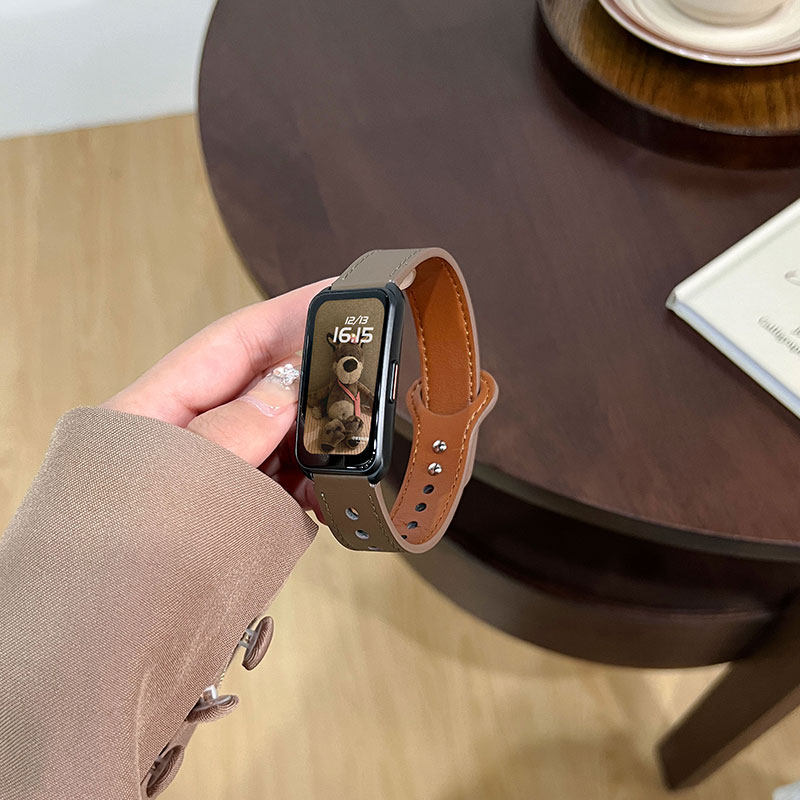 适用keep手环b4表带真皮双扣keep b3运动健身智能手环b4表带替换腕带