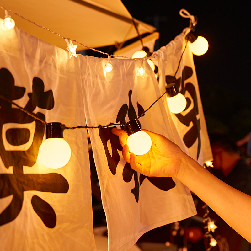 夜市摆摊氛围灯防水led彩灯大圆球