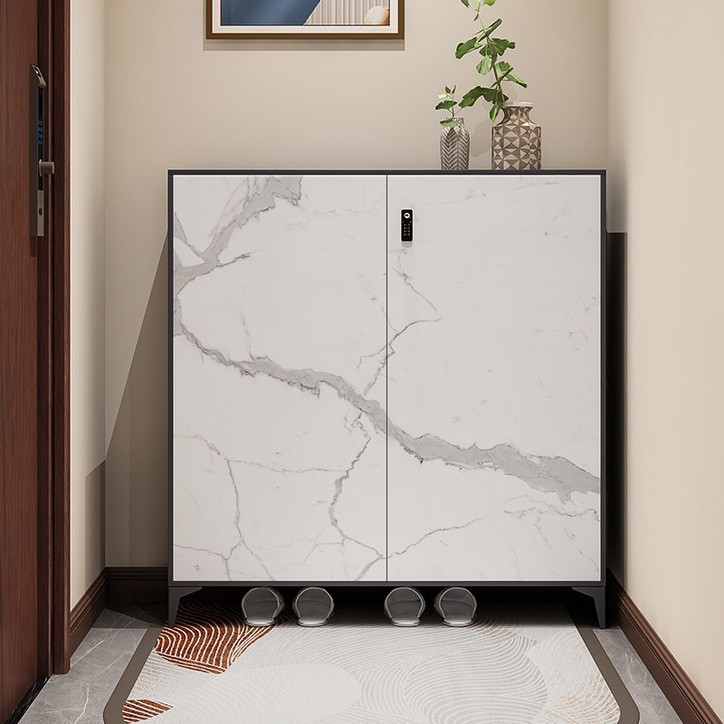 轻奢鞋柜家用门口户外楼道储物柜入户防盗大容量钢制带锁密码鞋柜