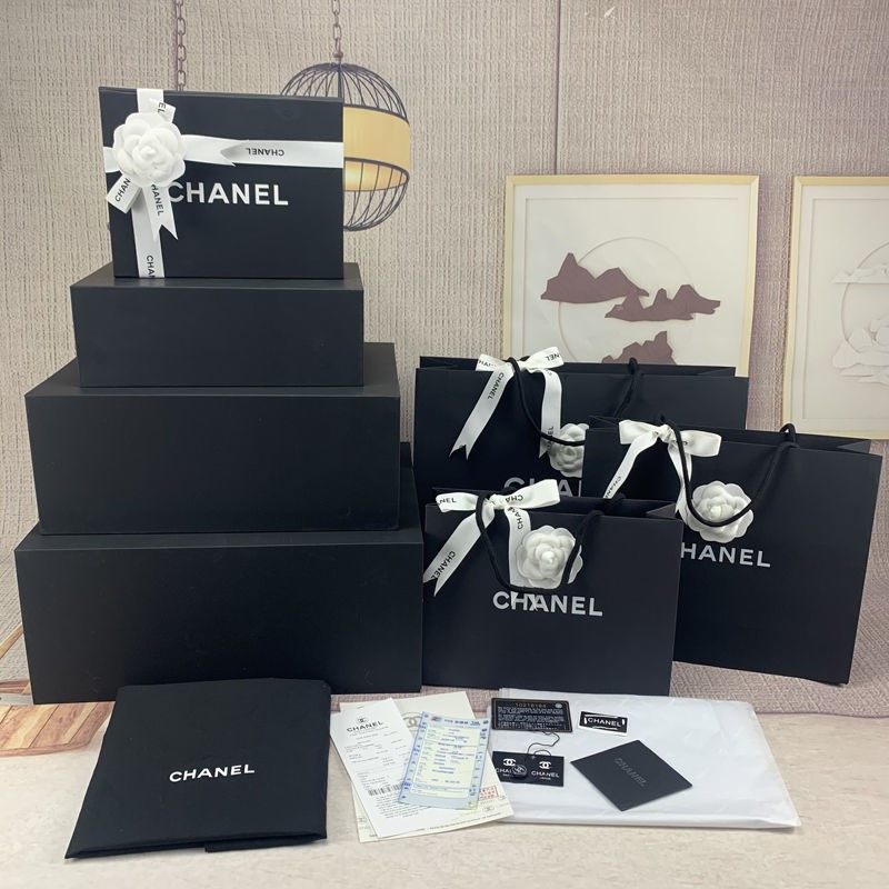 口红香奈儿_chanel香奈儿原版纸袋口红香水衣服围巾包装手提袋礼品袋