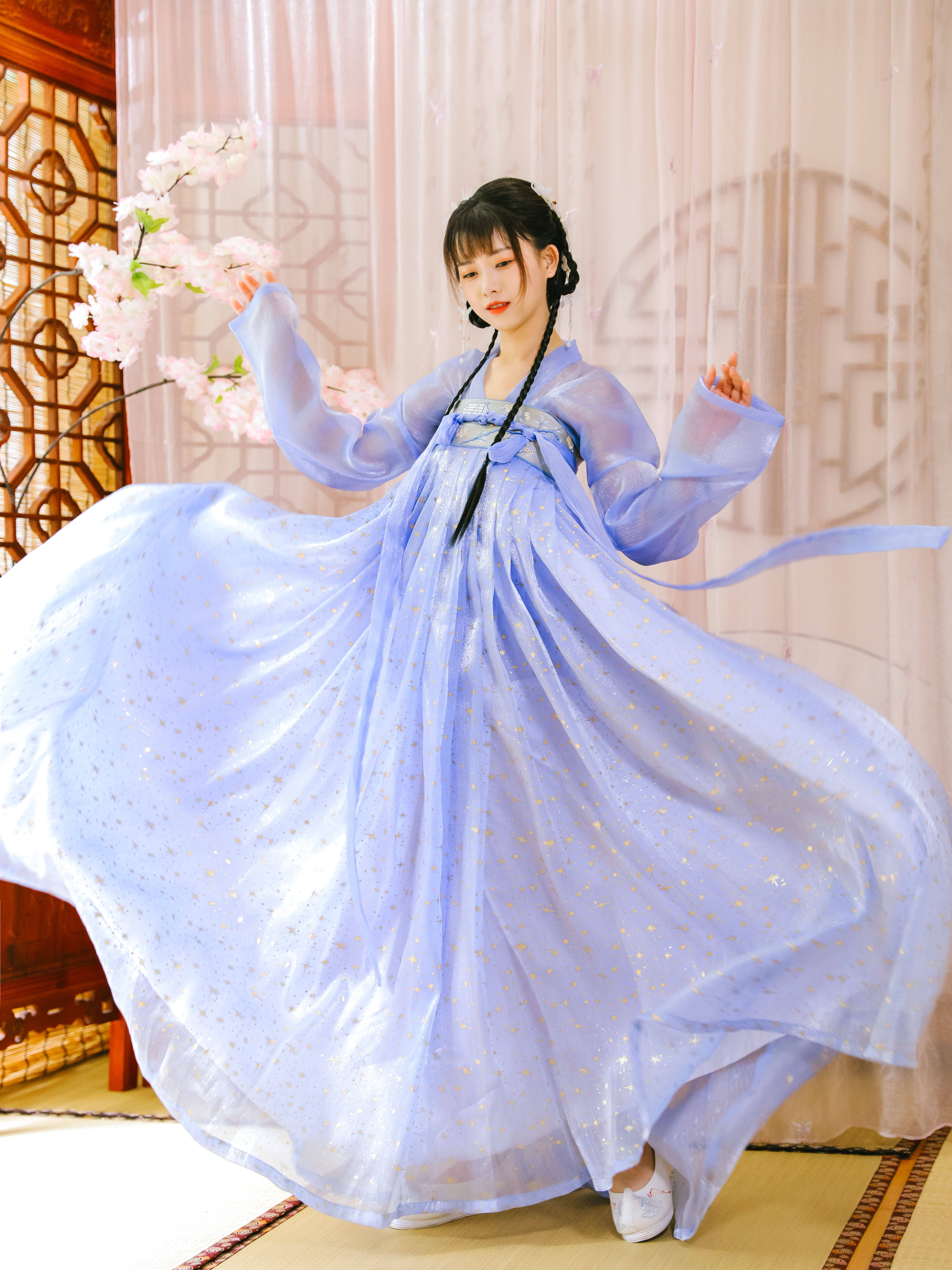 新款汉服女汉韵阁芙蓉枉月齐胸襦裙对襟学生6米cosplay女装