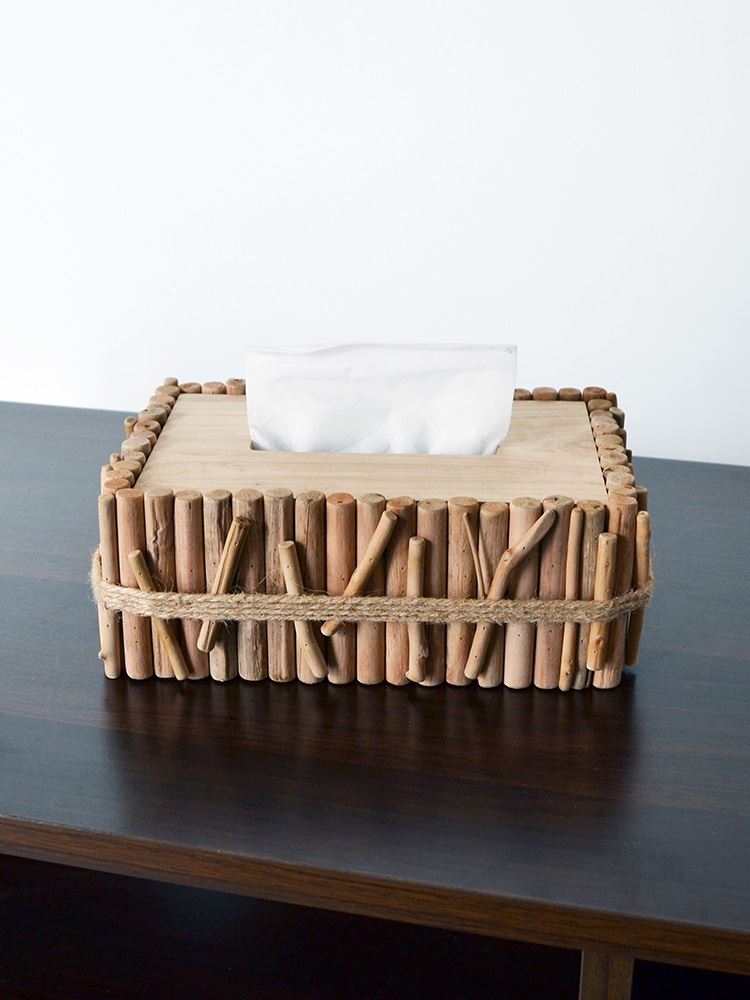 居慢生活手工实木质纸巾盒北欧简约创意家用客厅茶几餐桌面抽纸盒