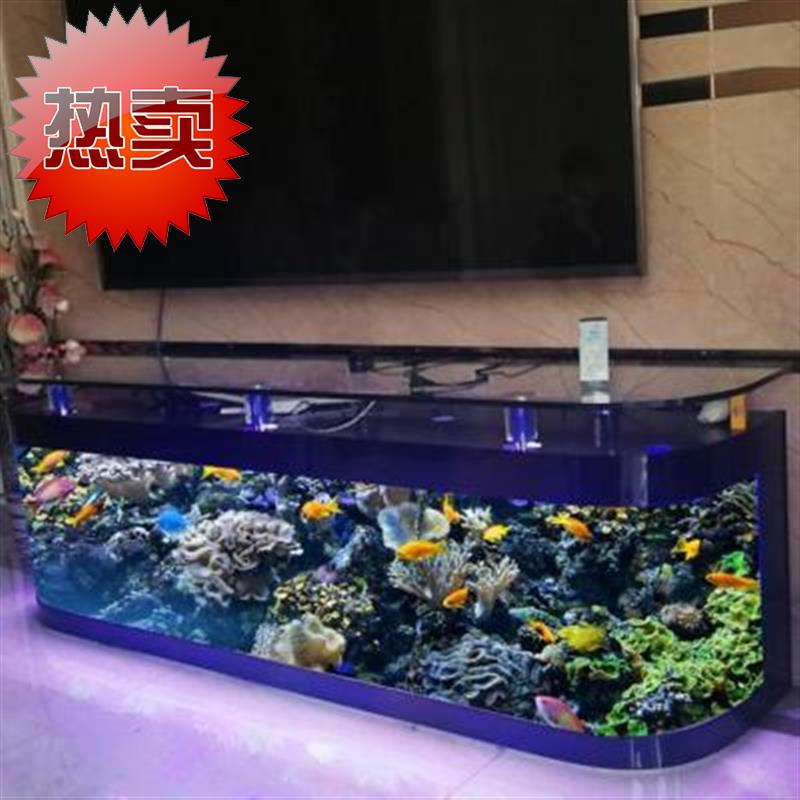 新款门厅茶几家庭鱼缸水族箱家居客厅电视创意鱼缸
