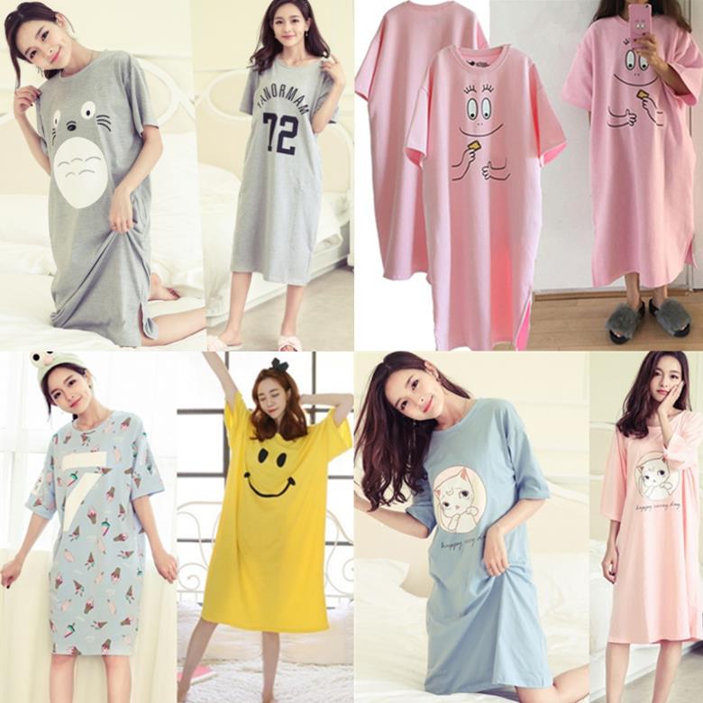 Home pijamas plus size cute cartoon sleepwear sHort sleeve|ruв категории Нижнее белье, платье - от Buy2taobao.com для оказания профессиональной услуги покупки агента Taobao