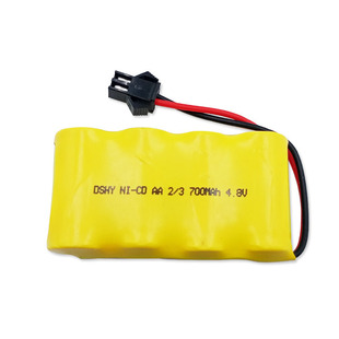 4.8V电池组AA2/3 SM-2P接头儿童玩具水弹遥控车机器人充电电池