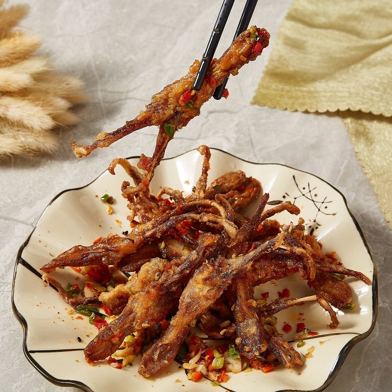 汇兴旺椒盐鸭舌半成品酒店菜品腌制入味速食冻品16条大鸭舌