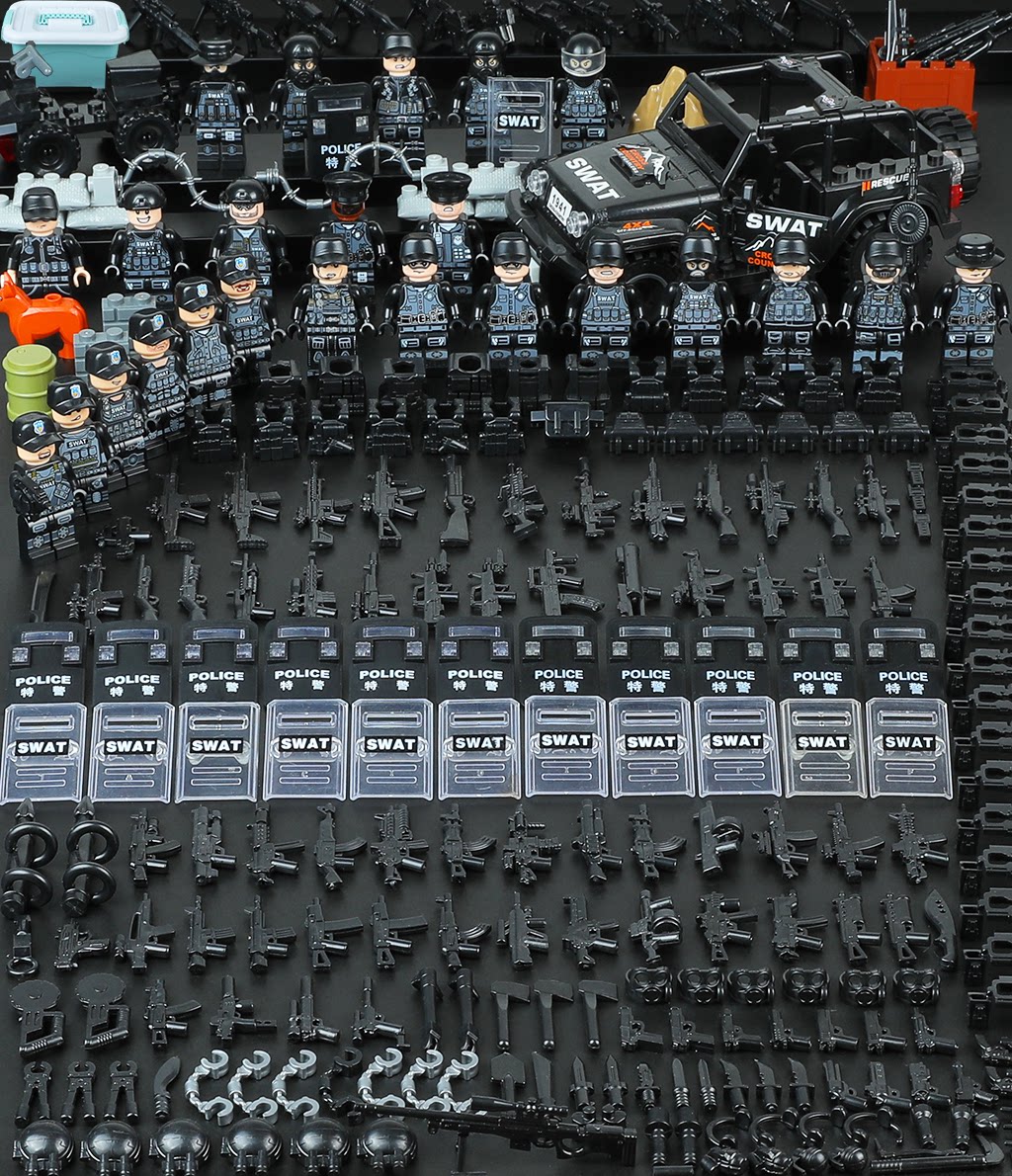 一折乐高城市军事_乐高城市反恐军事系列特警特种兵人仔拼装积木公仔